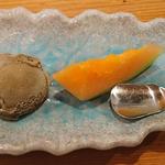 天ぷら鉄板料理 天旬 - ほうじ茶アイス・メロン