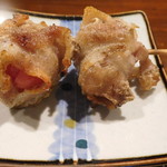 Izakaya Denden - 野菜串　トマト巻