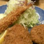 庄内 - 海老とんかつ(ひれ）定食　１２００円