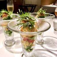 レストランエール - このお店のスペシャリテ、ジャーサラダ風なお野菜パフェ、特に焦がしトウモロコシのアイスクリームが絶品！