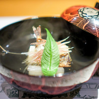 浪速割烹 㐂川 - お椀  鮎の一夜干しのおすまし