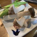正泰苑 - アスパラとエリンギ