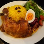 ポムズカリー＆珈琲 - タンドリーチキンプレート。