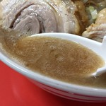 ラーメン二郎  - 【再訪】スープ
