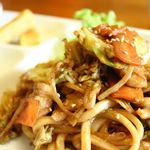 ぽ庵 - 日替わりランチ「B級グルメ亀山みそ焼きうどん」