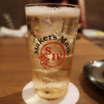 お肉屋 けいすけ 三男坊 - メーカーズマーク　ハイボール