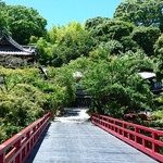 富士屋旅館 湯河原 - こんな橋を 渡って行きます