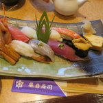 亀喜寿司 - 季節にぎり（￥3,200)外税