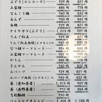 みすゞ飴本舗 飯島商店 - 四季のジャム メニュー