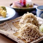 Tempura soba set meal