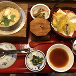 うどん茶屋北斗 - 釜飯天ぷら定食