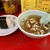 長崎チャンポン丸富 - まるでお通しのように、おにぎりとスープが出されます（笑）スープの大きさが分かるでしょうか？？