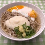 Miyakosoba - 冷かけ温玉やまかけ490円