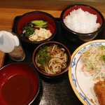 Soba Hiro - ヒレカツ定食ご飯大盛り