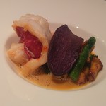 オマール海老とジロール茸