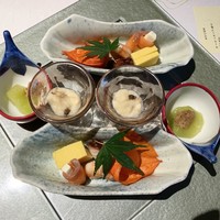 皆美館 - 夕飯の先付（鰻水晶巻）