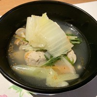 皆美館 - 穴子とあごつみれ鍋
