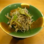 Eigetsu - おじゃこと九条葱の和え物