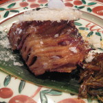 草喰 なかひがし - 1月鯉のつけ焼き、雪輪蓮根、氷餅、鱗の甘露煮