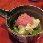 草喰 なかひがし - 1月ブロッコリー、カリフラワーのすぐき酢