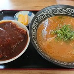 Chuukasoba Hiromatsu - 中華そばとデミカツ丼セット