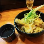 ラーメン哲史 - 盛り・あなご一本天ぷら増し