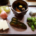 Sushi Unagi Fugu Tashiro - 季節の炊き合わせ
