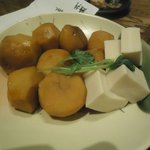 稲毛屋 - (1/13)里芋の煮物、高野豆腐