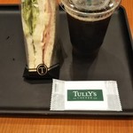 タリーズコーヒー - モーニングメニュー
            HLTサンドセット(税込530円)
            アイスコーヒー(Ｓ)