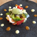 Restaurant Riche - 夏野菜と魚介のマリネ