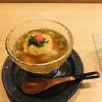 鮨処木はら - マツカワのえんがわと鮟肝