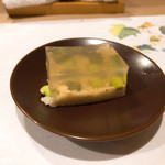 うを徳 - 鱧の卵とだだちゃ豆の煮こごり