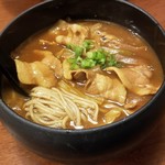 ビーダブリュー カフェ - 三元豚 自家製カレー南蛮蕎麦
