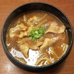 ビーダブリュー カフェ - 三元豚 自家製カレー南蛮蕎麦