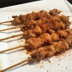 中国料理龍亭 - 鶏肉の串揚げ500円