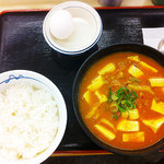 松屋 牛久店 - 豆腐キムチチゲセット 490円