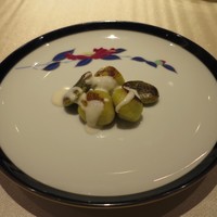 リストランテ ラ・バリック トウキョウ - 空豆と空豆のニョッキ