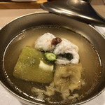 うを徳 - 鱧と山口県萩のたまげなすのお椀