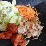Gurappa Toukyou - 豚のネギ塩炒め＆鶏唐揚げ