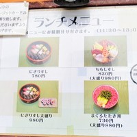 冨すし - ランチメニュー