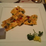 牡蠣と小松菜の卵焼き