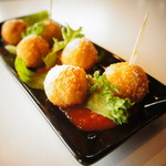 Paella style rice ball Croquette