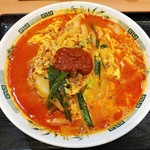 日高屋 - 大宮担々麺　辛増しは辣醤味噌で・・・