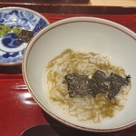 銀座 しのはら - モズク雑炊