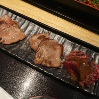 肉寿司 肉和食 KINTAN コレド室町 - 大盛り牛タン＆さがりステーキ御膳