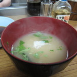 天ぷら てん作 - 味噌汁は鰹出汁