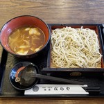 十割蕎麦 鴨料理 ならや - カレー南せいろ蕎麦（ぶた肉）