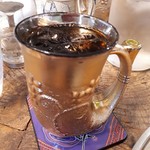コーヒーハウス ケニヤ - チャパティランチ(425円)　アイスコーヒー　※クーポン使用