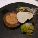 フロリレージュ - オードブル／フォアグラの前菜／ヒグマ肉で包んだフォアグラのテリーヌ