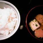 加賀麩 不室屋 - 〆のご飯とみそ汁